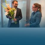 Uta Bielfeldt gratuliert Mir Farzin Mashreghi